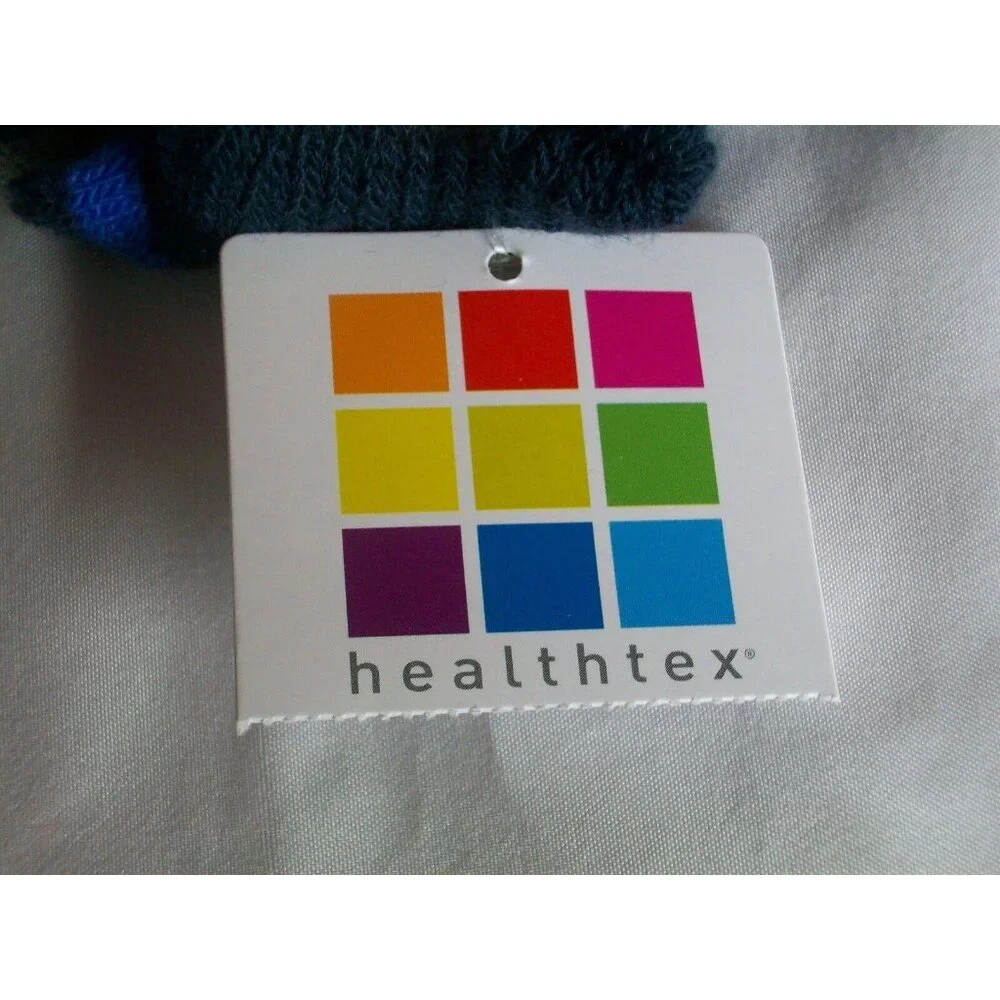 Healthtex Hot Pink Navy Blue Toddler Infant Baby Mittens Striped Winter Gloves